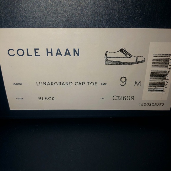 SOLD COLE HAAN BLACK DRESS SHOE SZ 9 - Picture 6 of 7